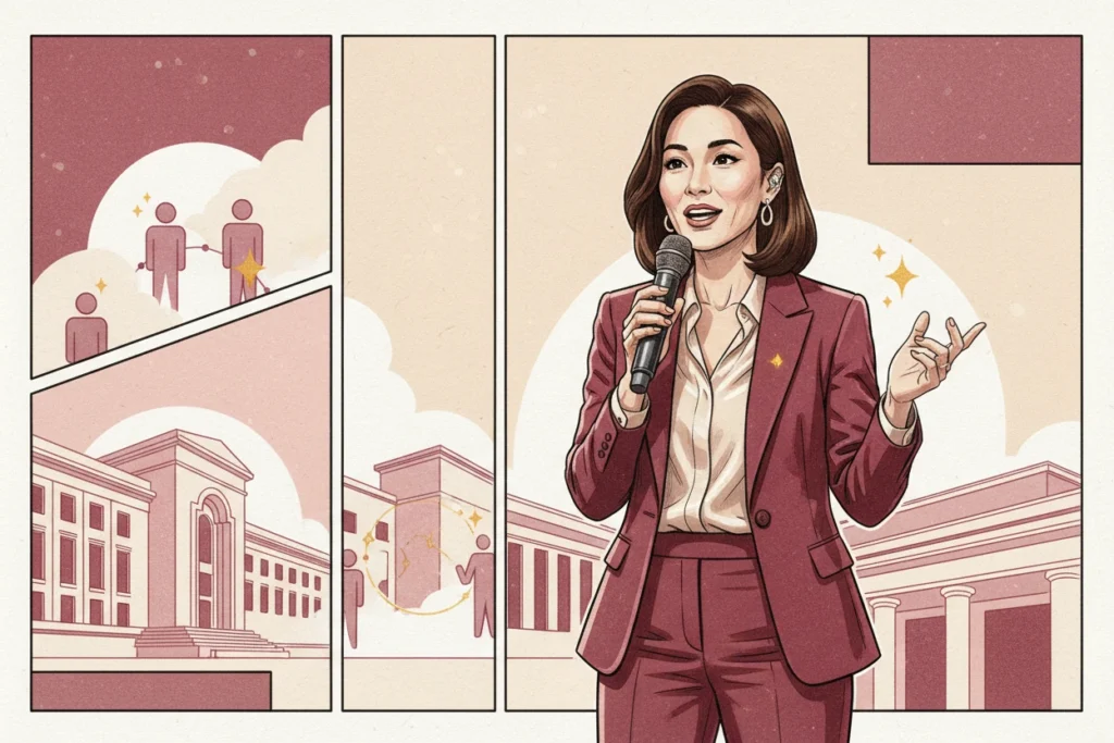 Diana Ser dặn con — Ảnh minh họa được tạo bằng AI