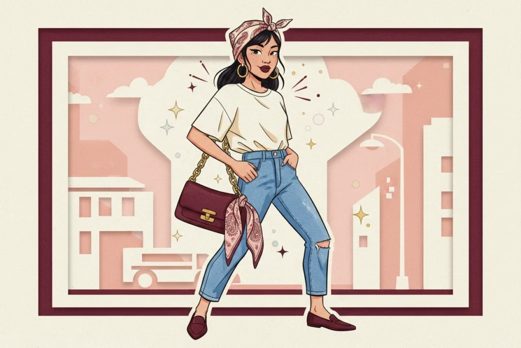 Bandana chiếm sóng hè — Ảnh minh họa được tạo bằng AI