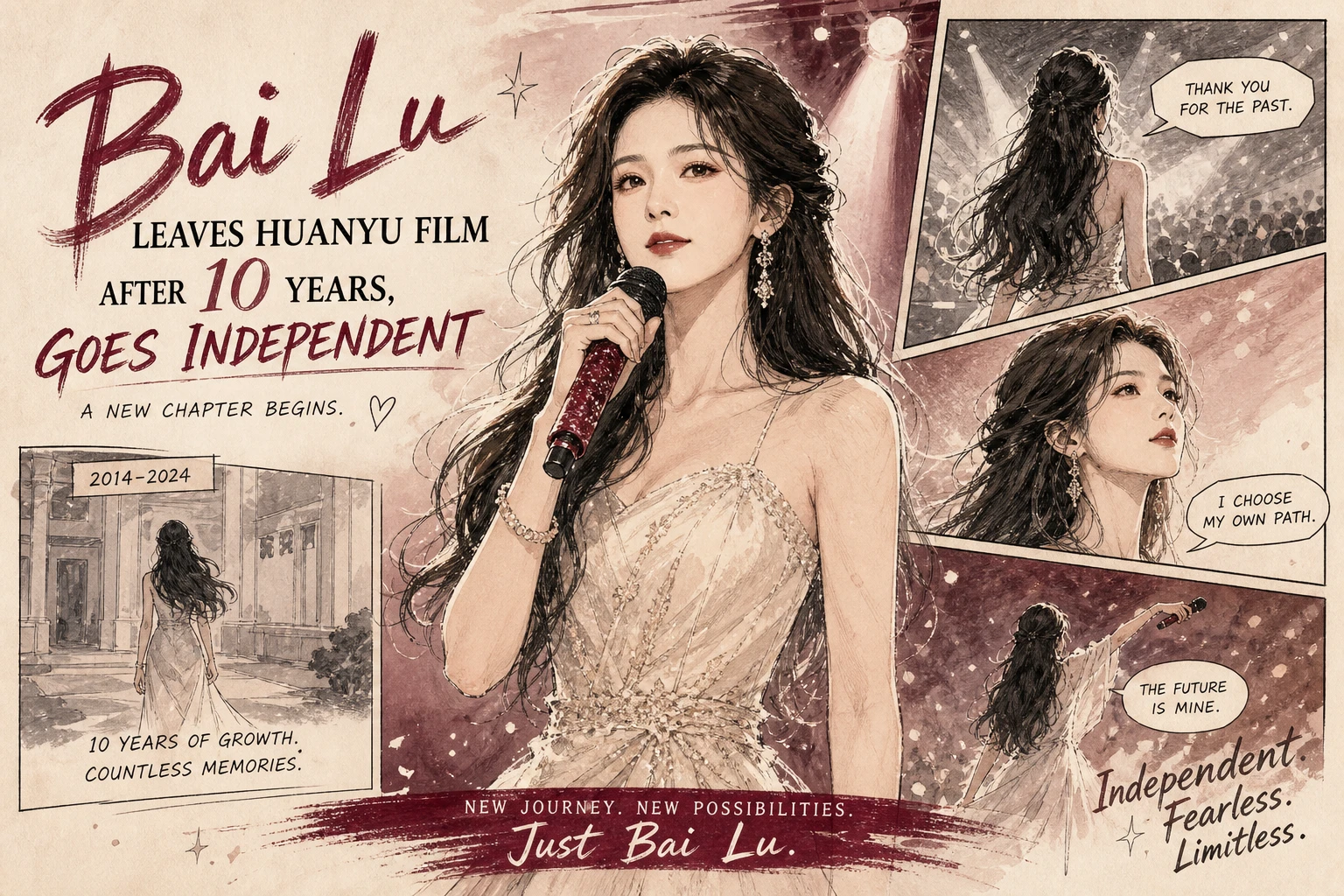 Chưa thể xác minh tin Bai Lu rời Huanyu Film