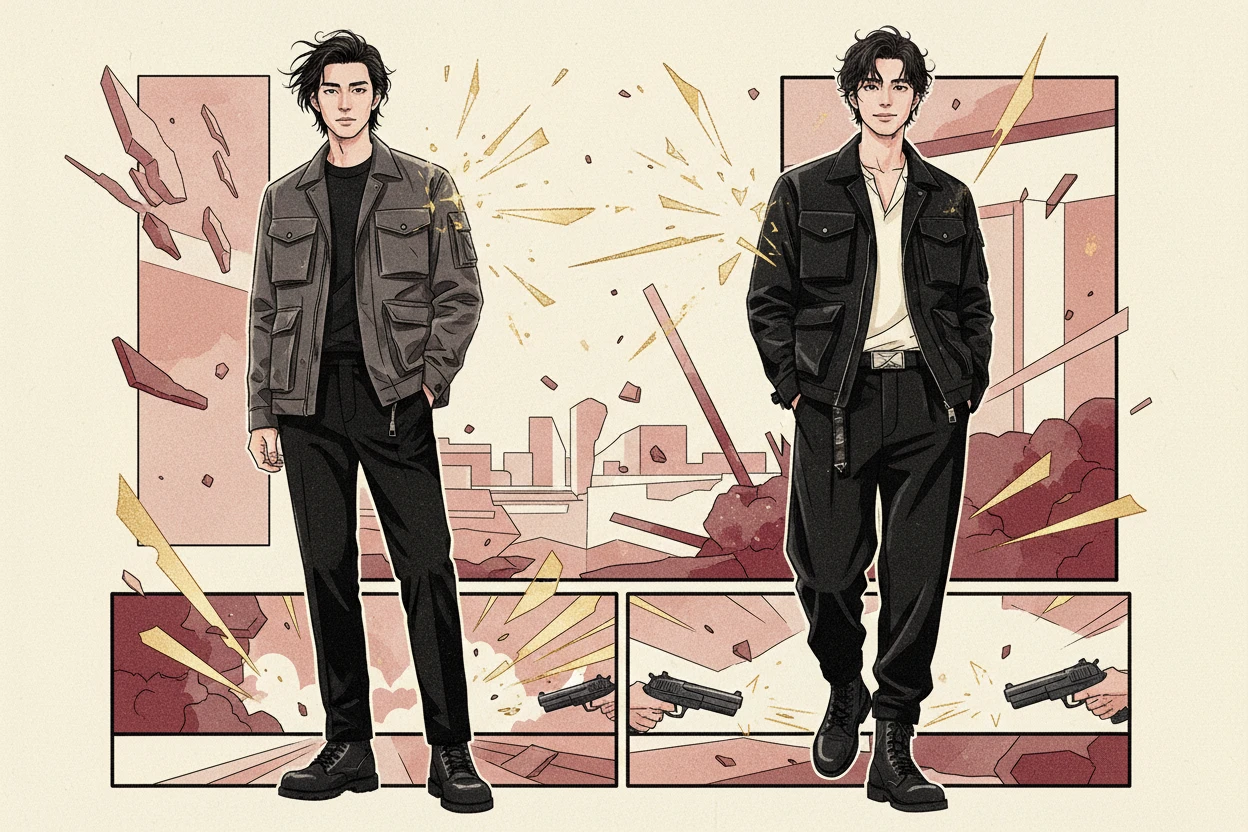 Lee Dong Wook, Masaki Okada nâng trần visual với đồ utility
