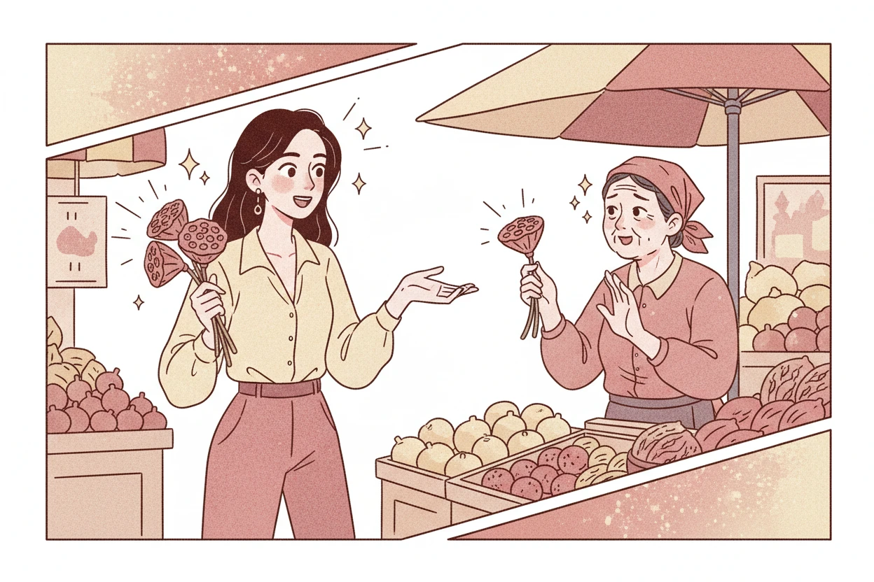 Dương Mịch đi chợ đêm, chủ sạp khuyên: Đắt lắm, đừng mua!