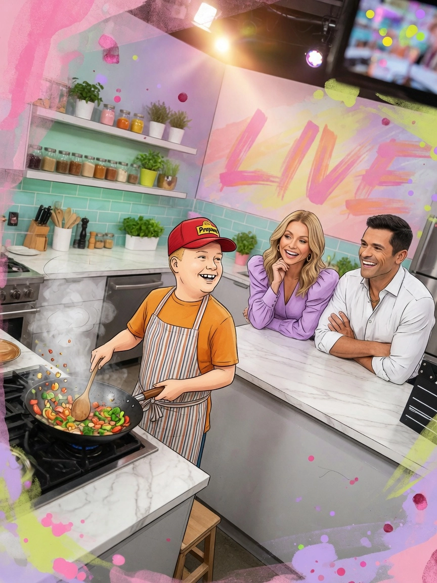 Bobby Hill Lên Sóng Live with Kelly and Mark: Từ Cậu Bé Mập Mạp Đến Đầu Bếp Tài Ba, Chuyện Gì Đang Xảy Ra Vậyyyyy?
