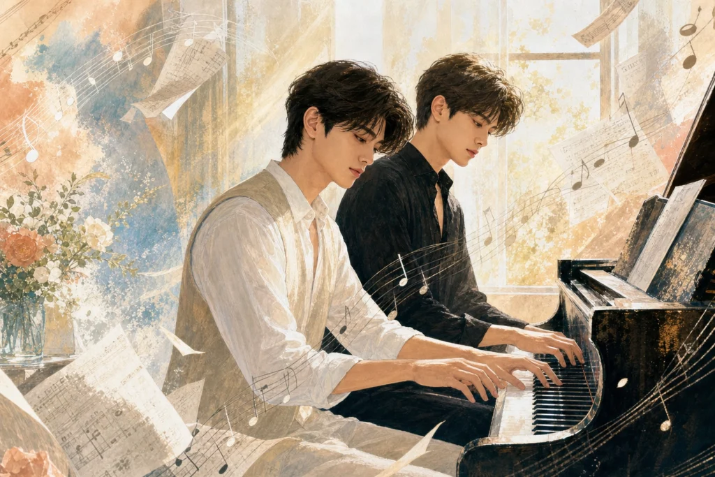 Teaser 'Four Hands, Two Sonatas'