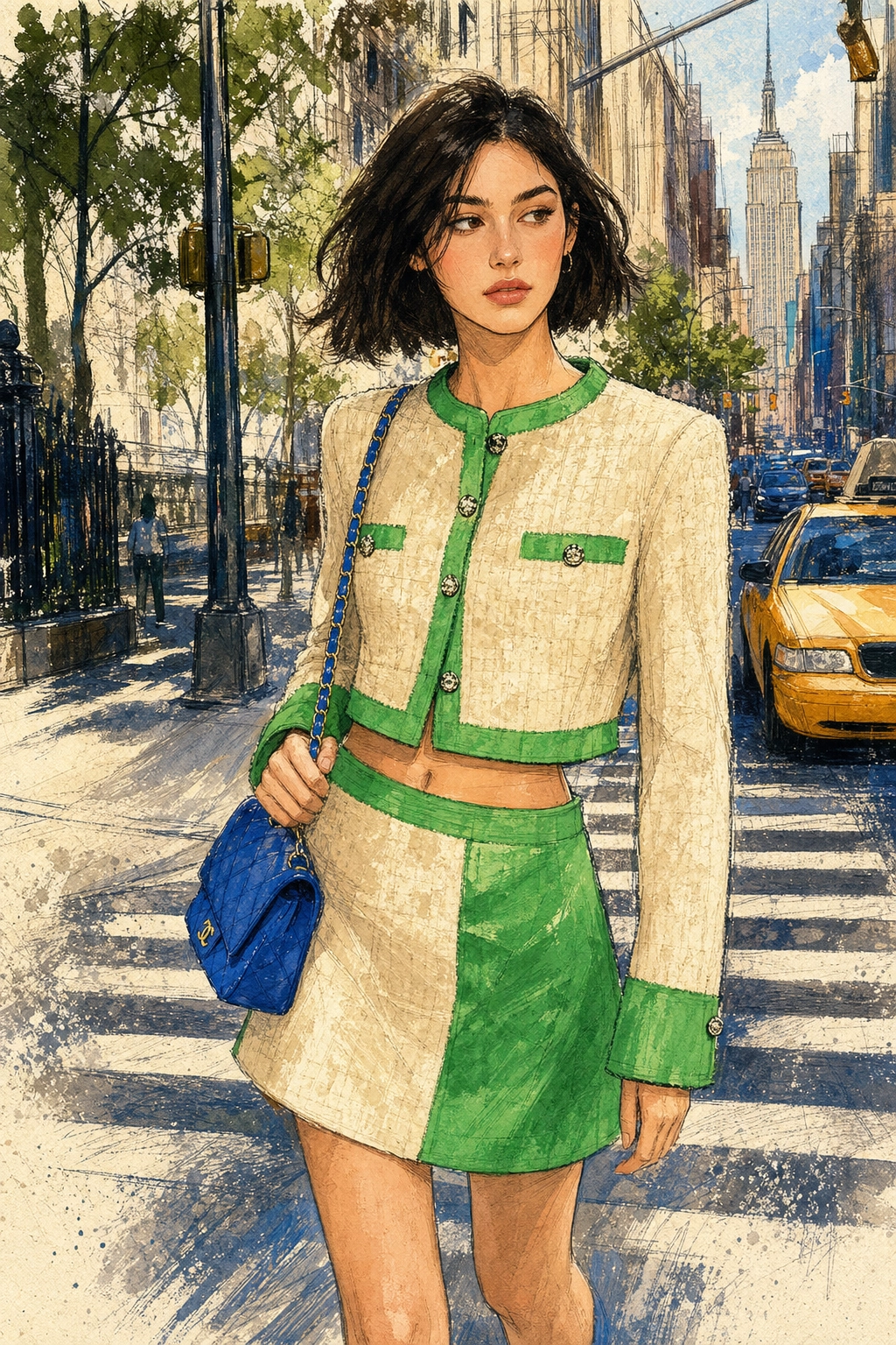 Abrams khuấy đảo New York với phong cách Chanel Resort 2027: Khi thời trang gặp gỡ âm nhạc!