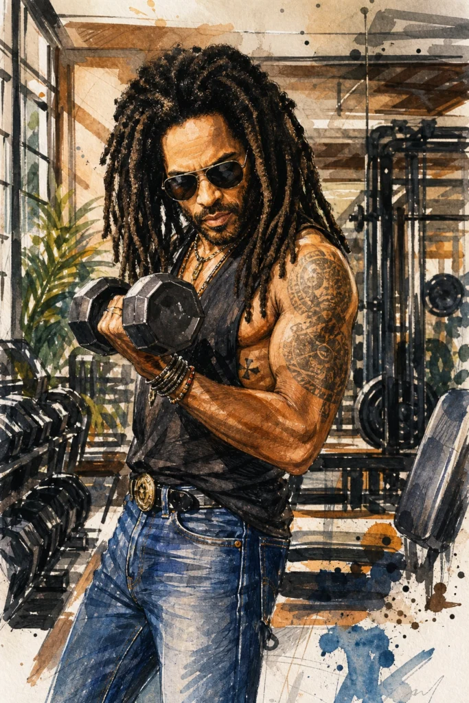 Lenny tập gym