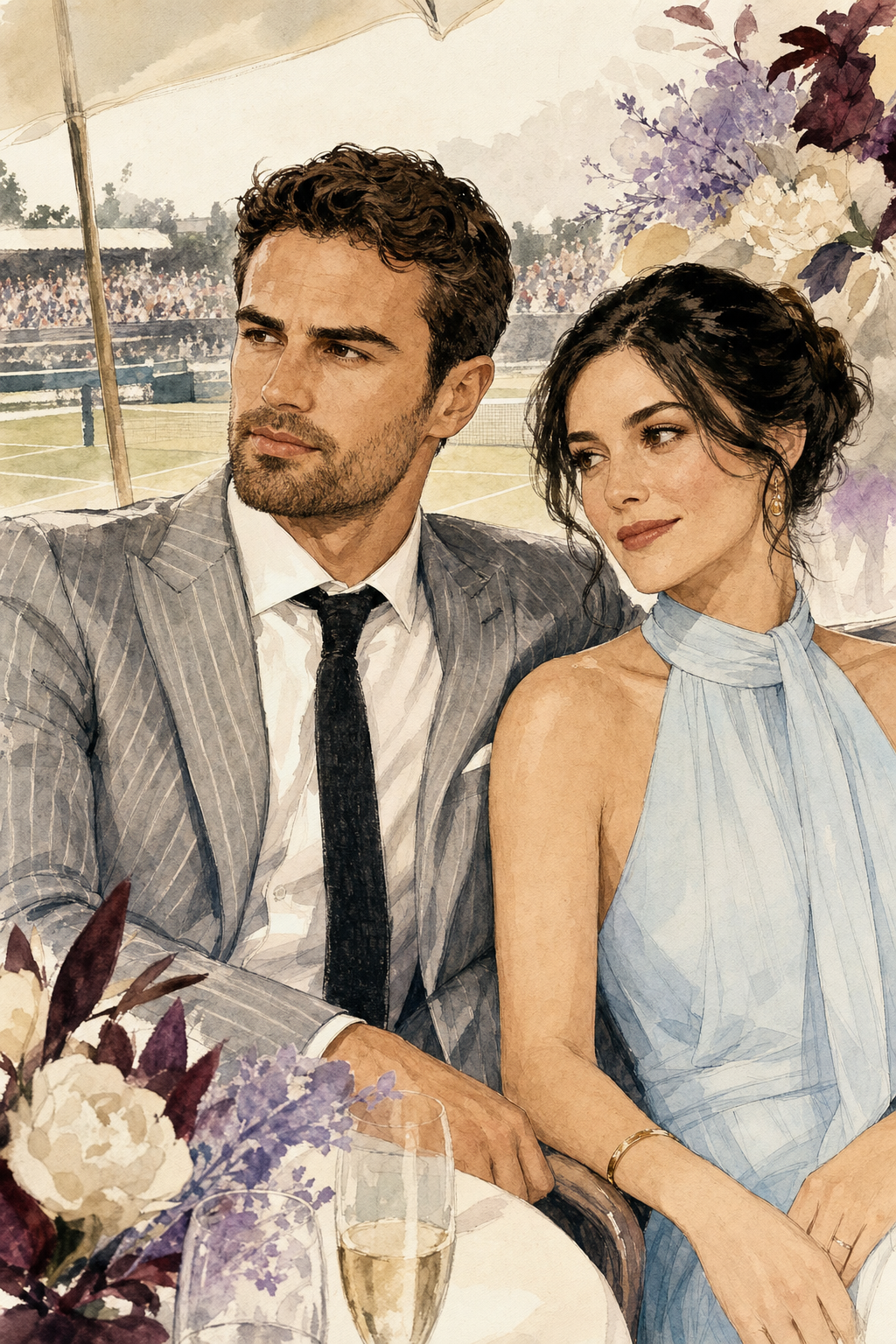 Theo James và Ruth Kearney: Cặp đôi vàng hiếm hoi xuất hiện tại Wimbledon!