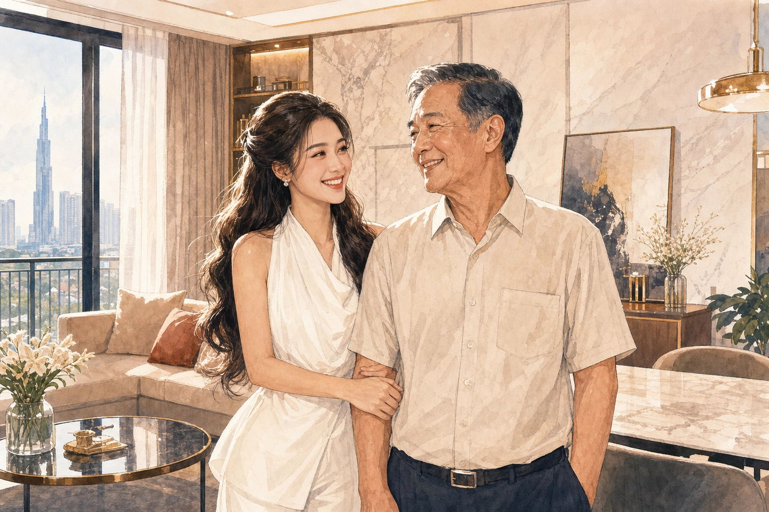 Choáng Váng! Đoàn Thiên Ân Rước Ba Về Dinh, Mua Nhà Tiền Tỷ Sau Bao Ngày Ấp Ủ!