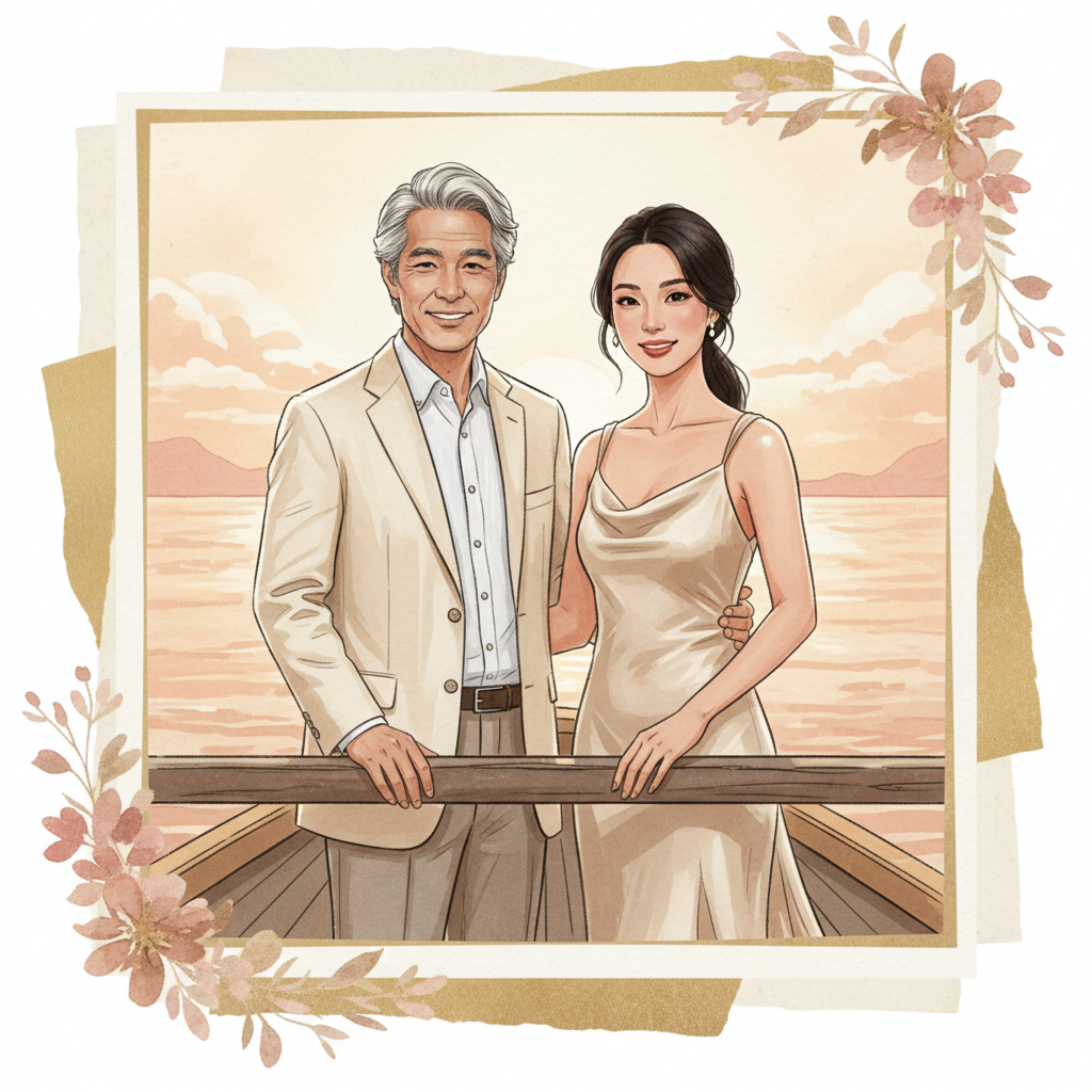 Được Cầu Hôn Ngay Trên Thuyền Giữa Chuyến Du Lịch, Nghệ Sĩ U70 Chính Thức Kết Hôn Với Bạn Đời Kém Tới 36 Tuổi!