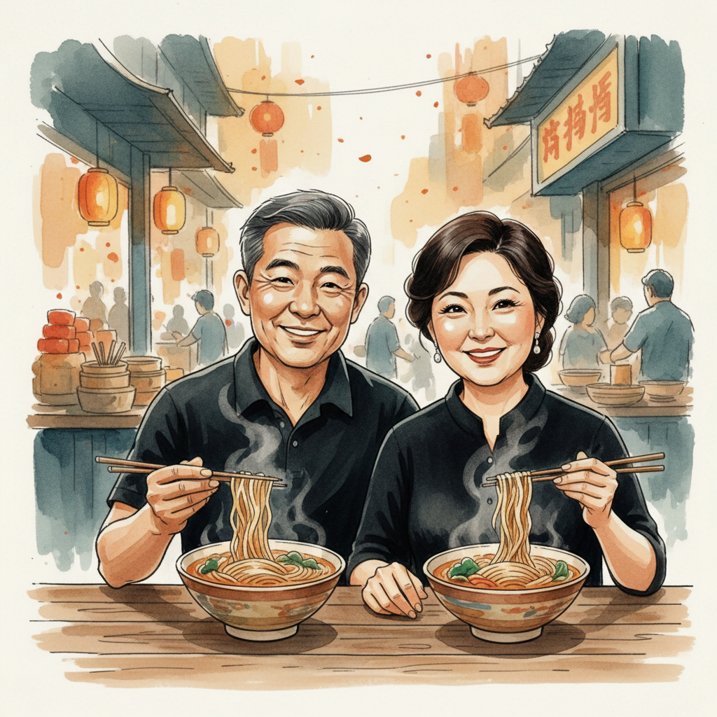 Sống Kín Tiếng Ở Nước Ngoài Nhiều Năm, Cặp Vợ Chồng Này Về Quê Chỉ Để Ăn Một Tô Mì!